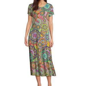 Colorful Mandala Print Women's Dress